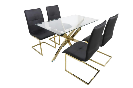 2125 Dining Set Black