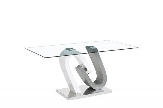 2740 White and Grey Dining Table