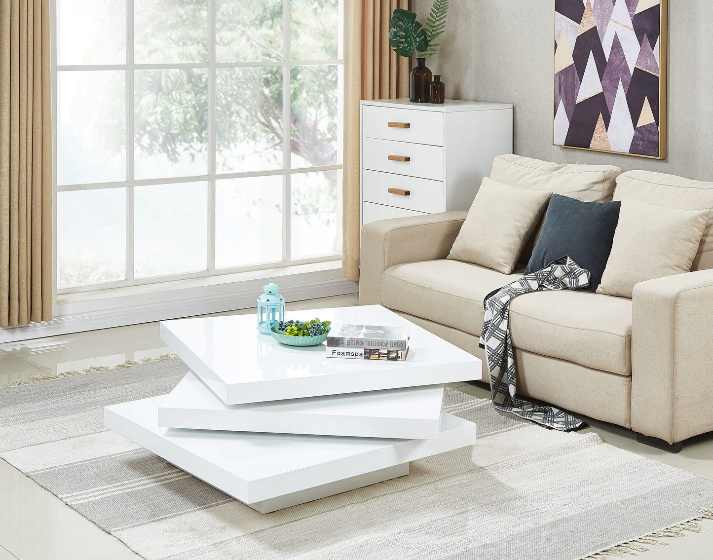 3060 White Coffee Table