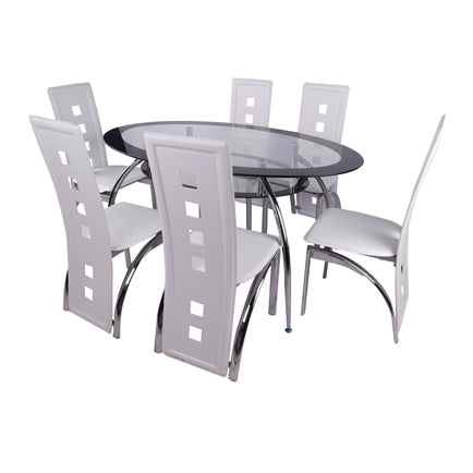 2100L Dining Set White