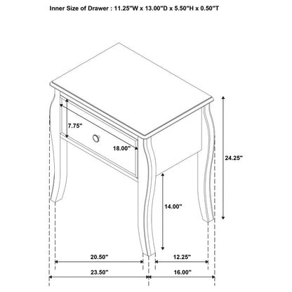 Dominique 4-piece FULL  Bedroom Set Cream White ( MATTRESS NOT INCLUDED)