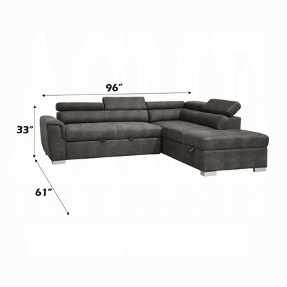 Thelma Sectional Sofa W/Pull-Out Bed