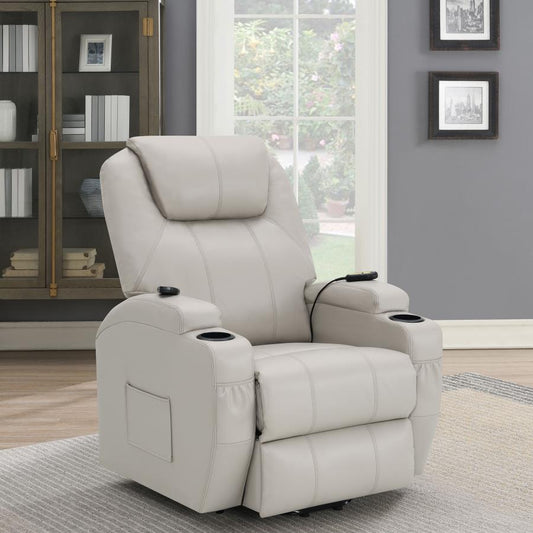 Sanger Upholstered Power Lift Massage Recliner