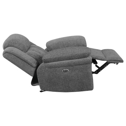 Bahrain Upholstered Power Charcoal- 3pcs