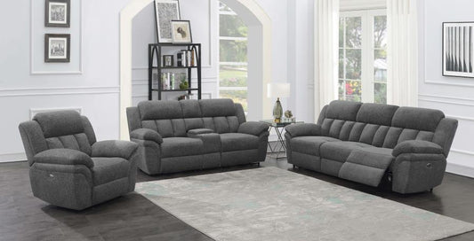 Bahrain Upholstered Power Charcoal- 3pcs