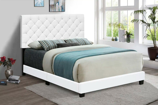 9300 White Bed Frame (mattress not included)