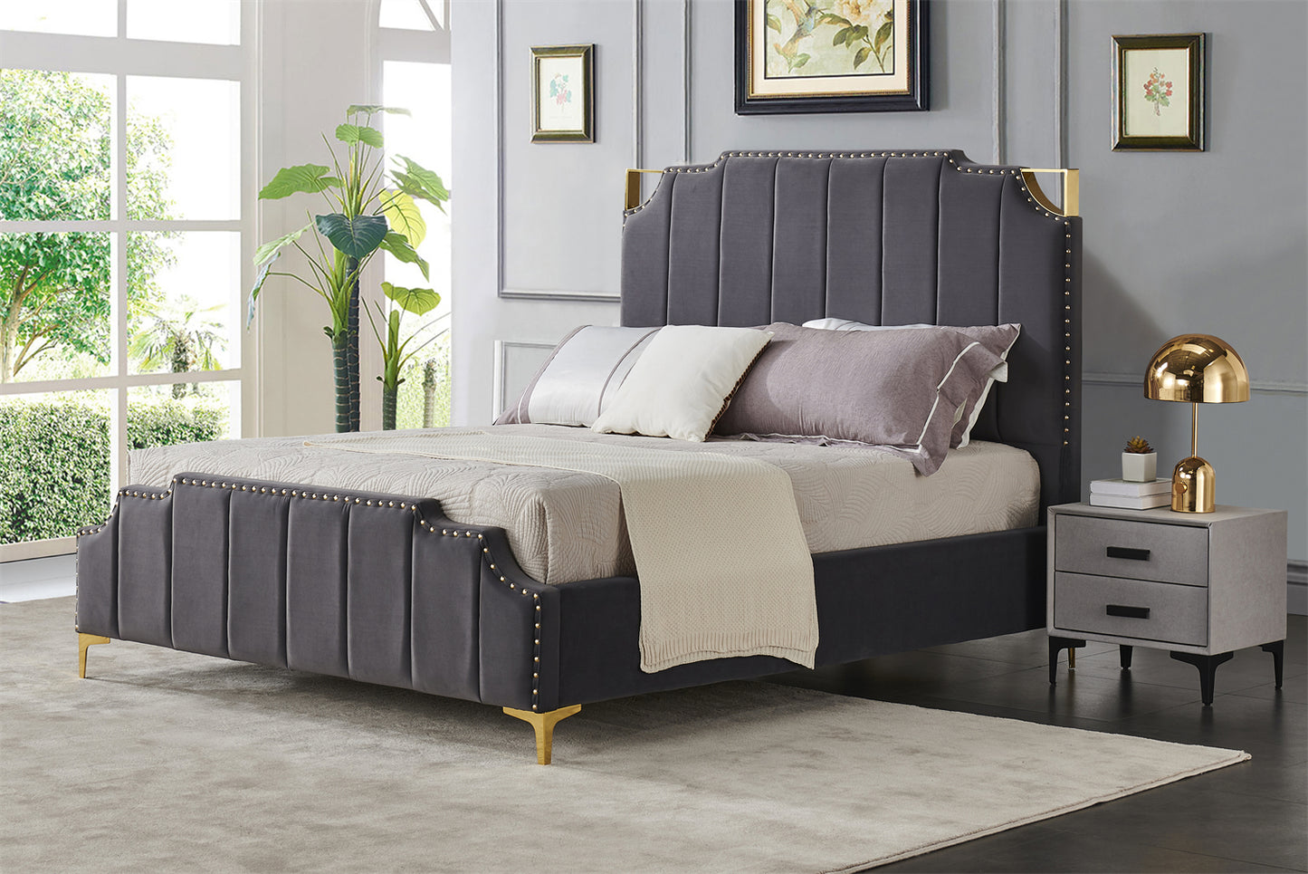 9906 Bed Frame Grey