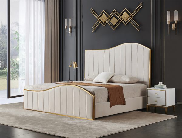 9913 Bed Frame Cream