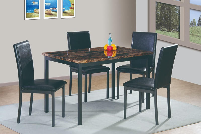 D045 Brown Dining Set