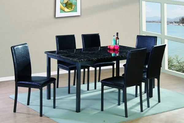 D050 Black Dining Set