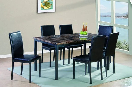 D050 Brown Dining Set