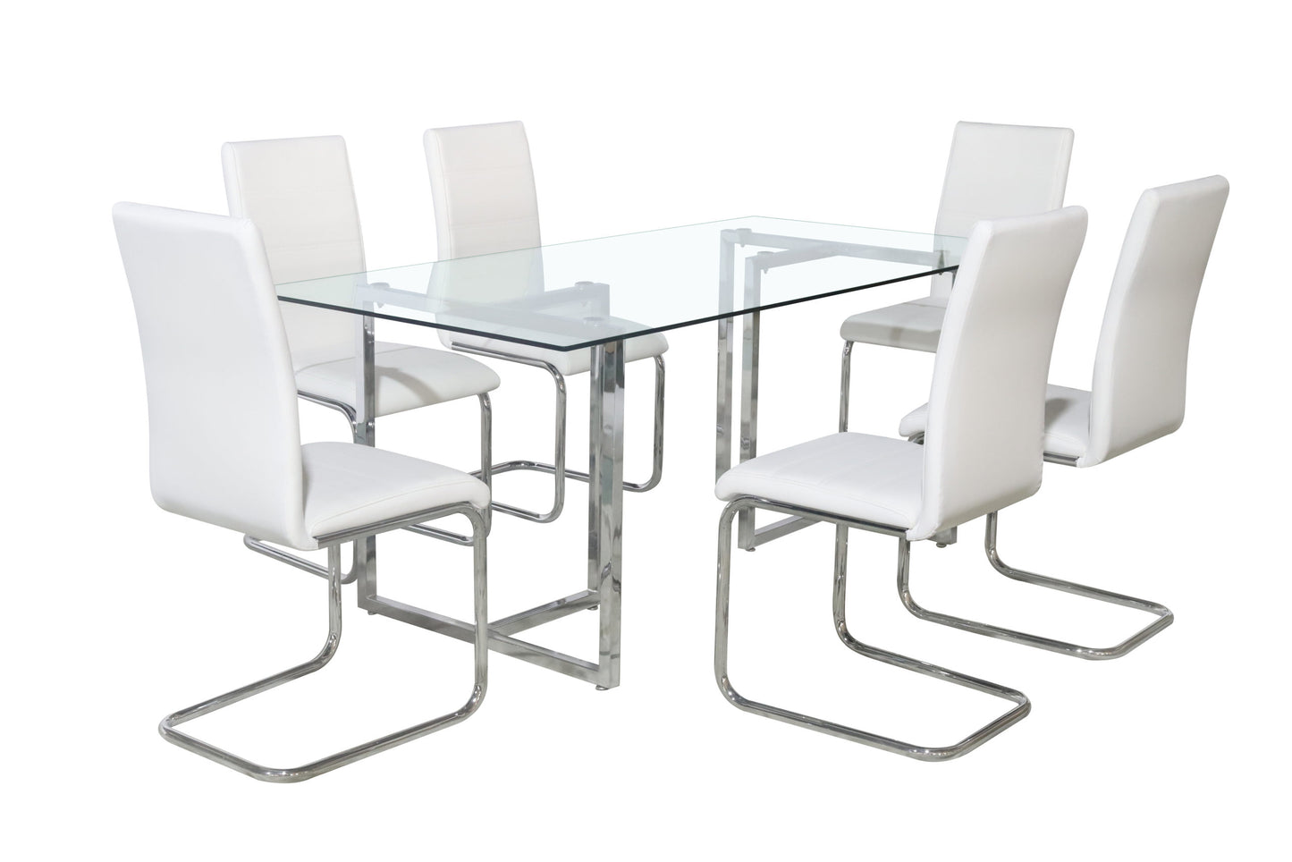 Zuri Dining Set White