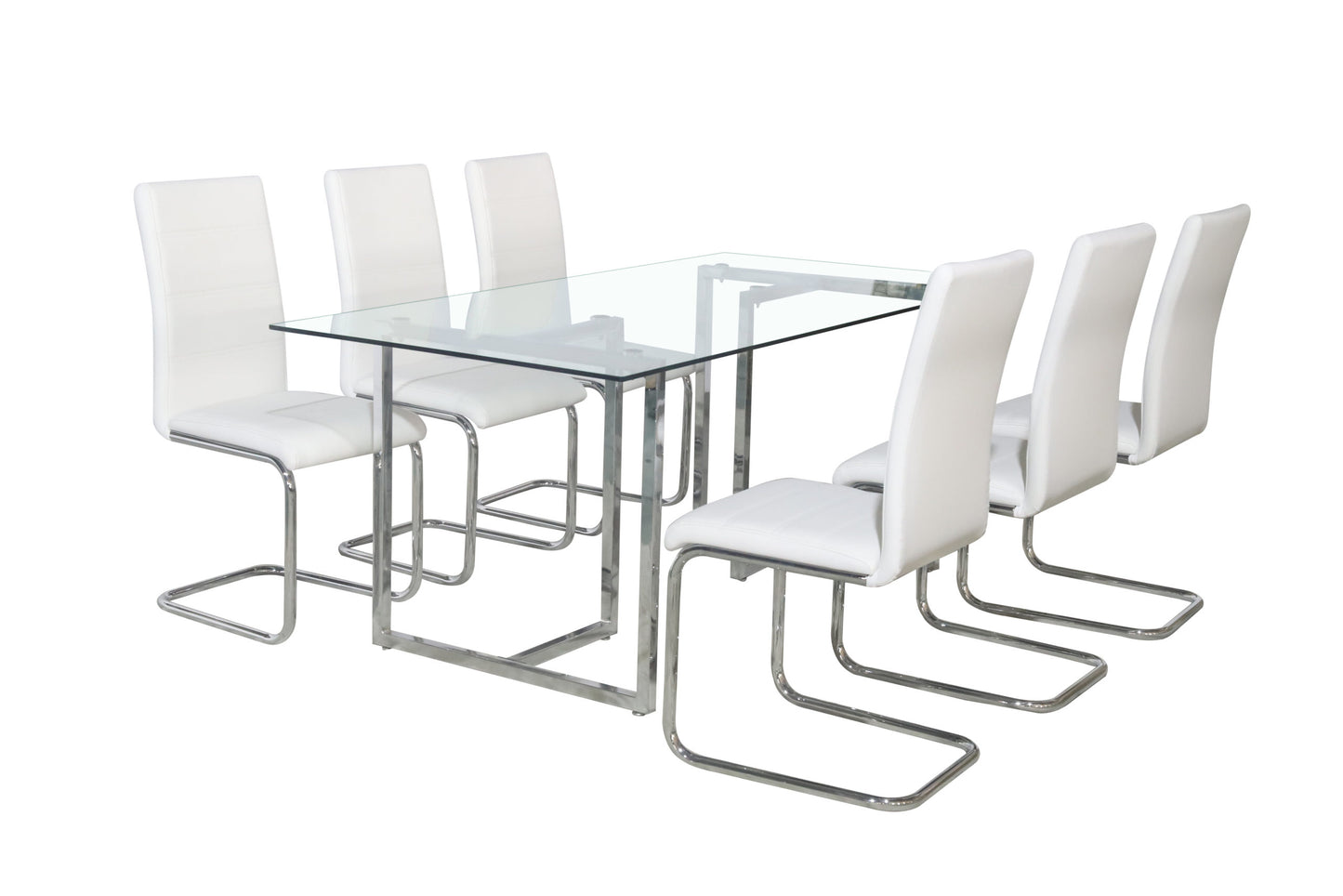 Zuri Dining Set White