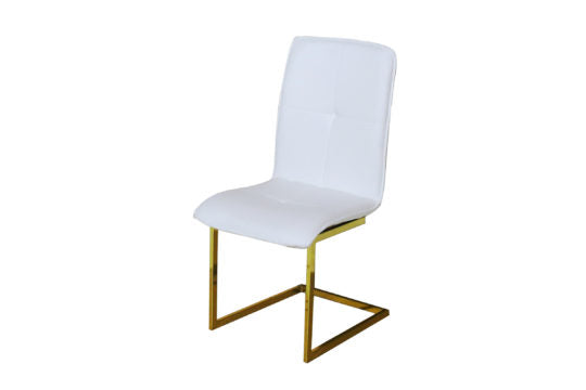 CH2167 White and Gold Chair