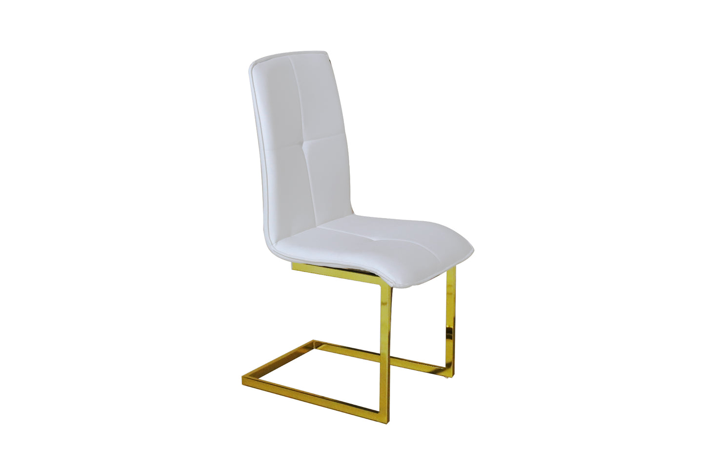 CH2167 White and Gold Chair