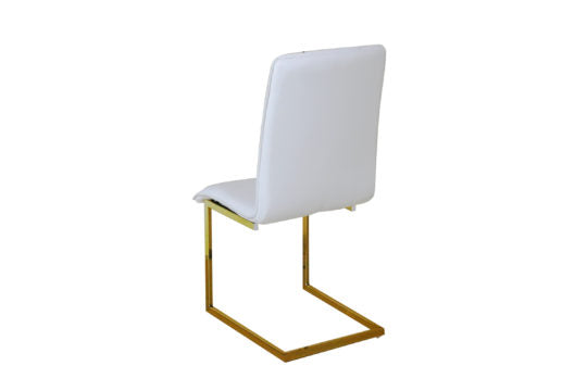 CH2167 White and Gold Chair