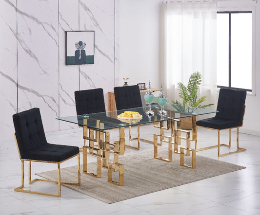 2120 Dining Set Black