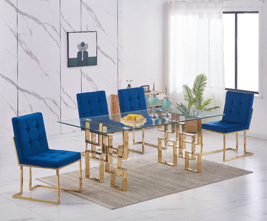 2120 Dining Set Blue