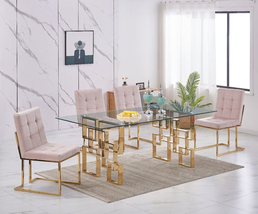 2120 Dining Set Pink