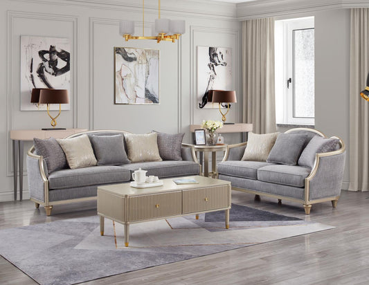 L311 - Amiri ( Grey )2 PC ( Sofa & Loveseat )