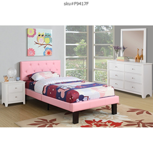 F9417F Full Bed Frame Pink