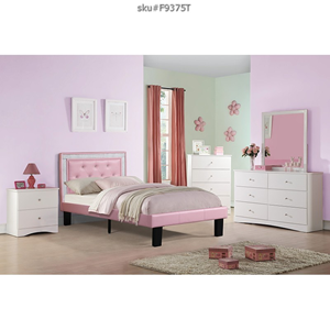 F9375T Twin Bed Frame Pink