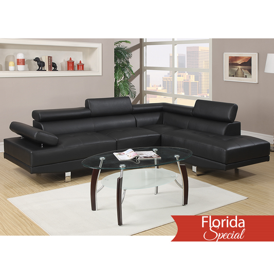 F7310 SECTIONAL SOFA BLACK