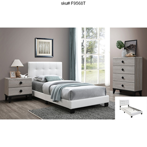 F9568T Twin Bed Frame White