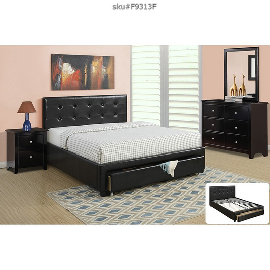 F9313F Full Bed Frame Black