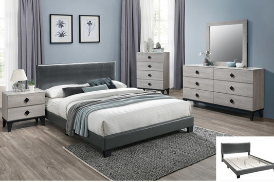 F9226Q Queen Bed Frame Grey