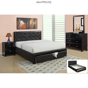 F9313F  FULL Bed Frame Black