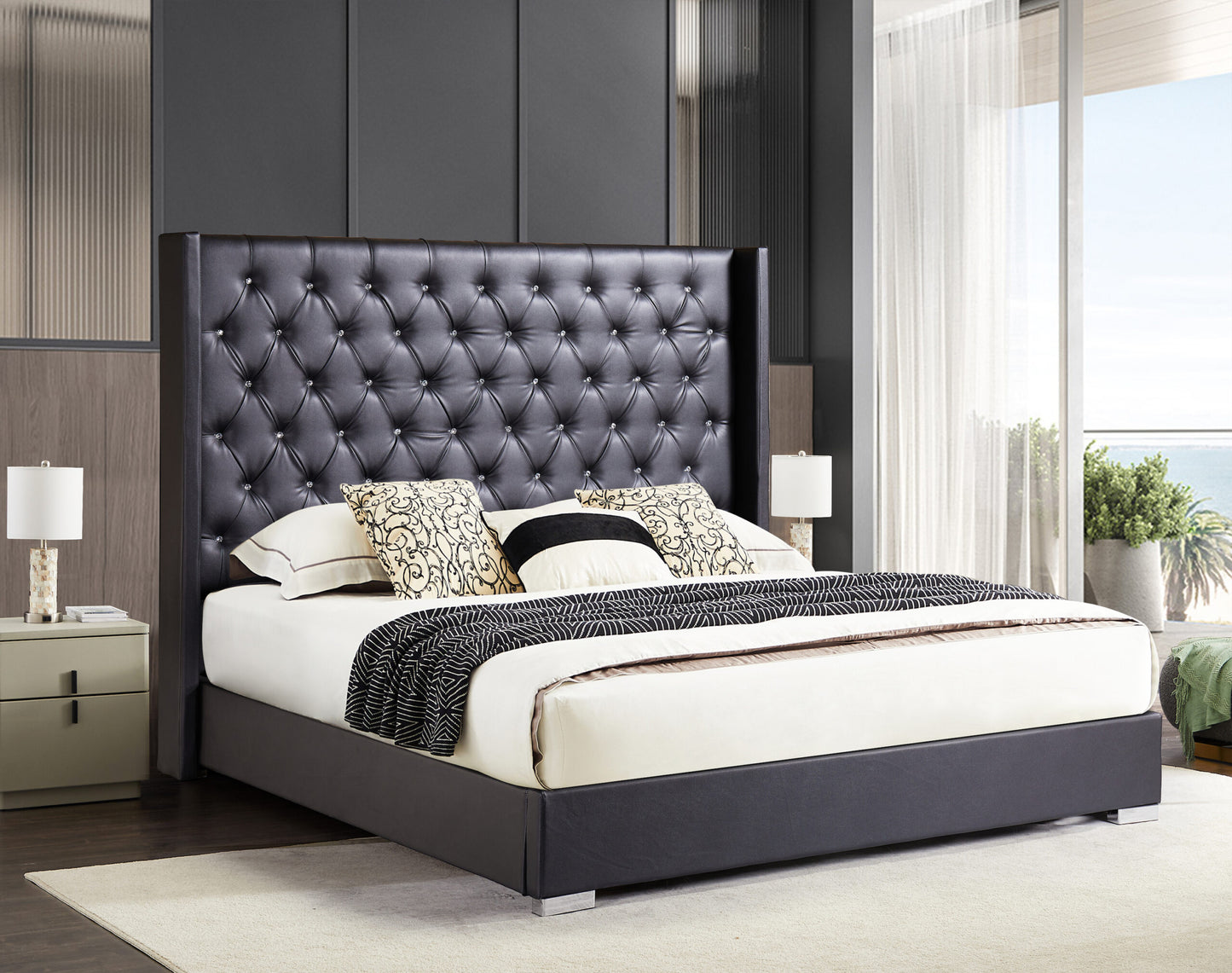 SS8115 Black Bed Frame