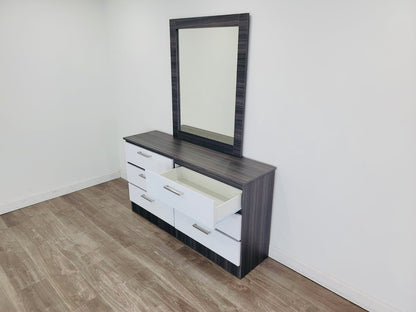 Dresser Miami Charcoal + White Glossy