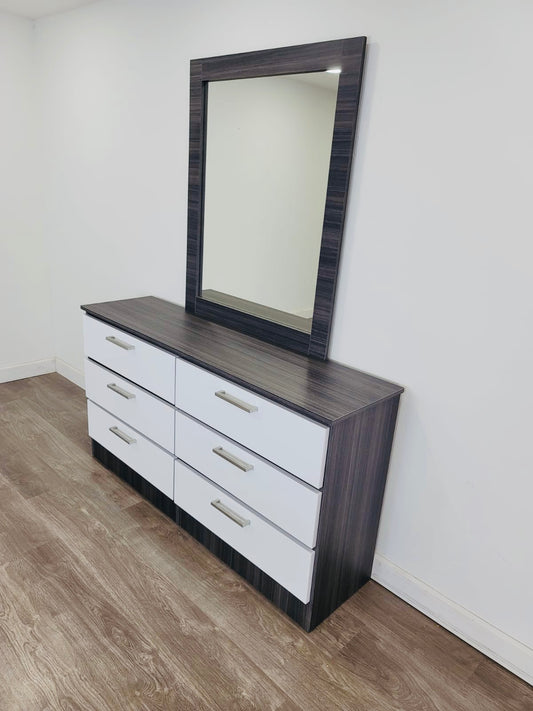 Dresser Miami Charcoal + White Glossy