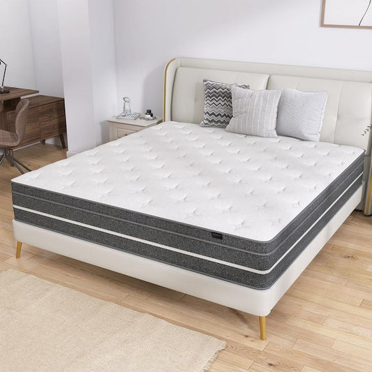 Durable Series  Medium hybrid 12 in. Bed-in-a-Box Mattress