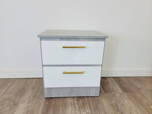 Nightstand Miami Lula + Glossy White Gold