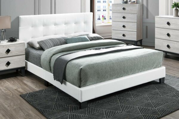 F9568T Twin Bed Frame White